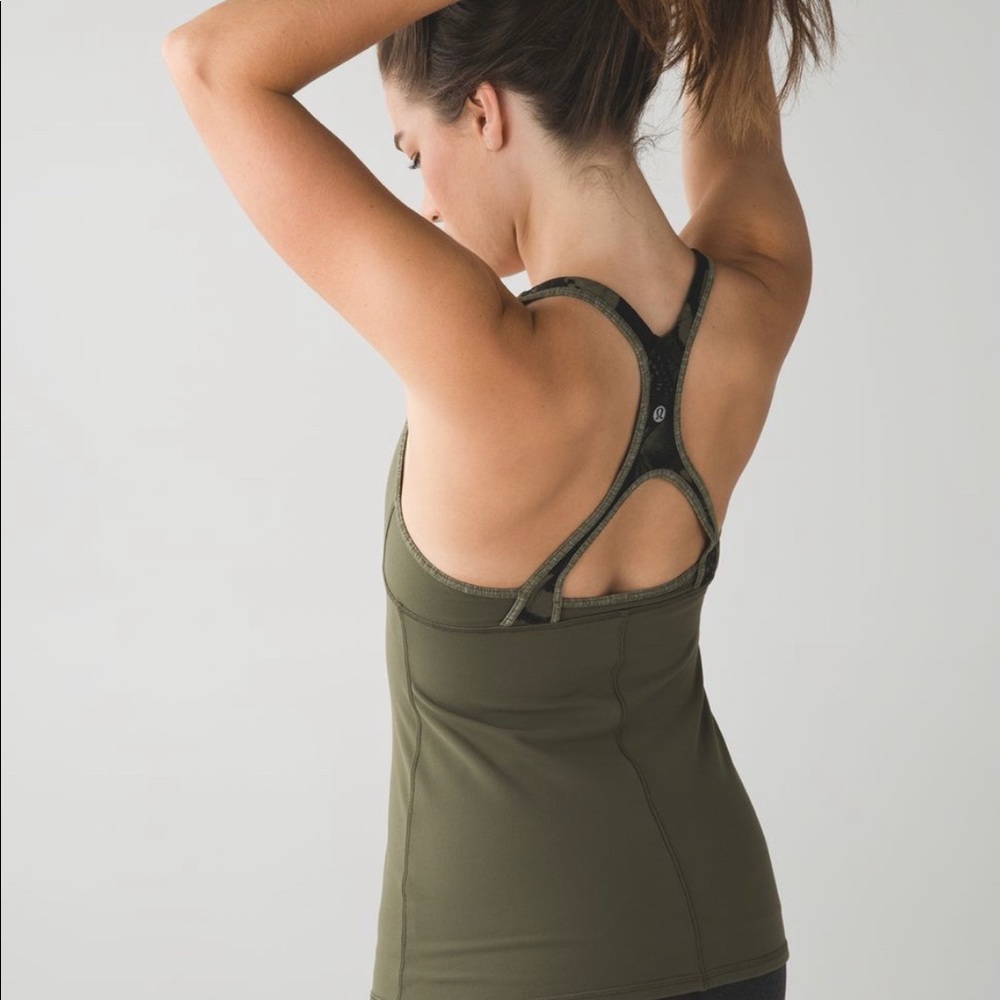 Lululemon Satnam Tank Fatigue Green